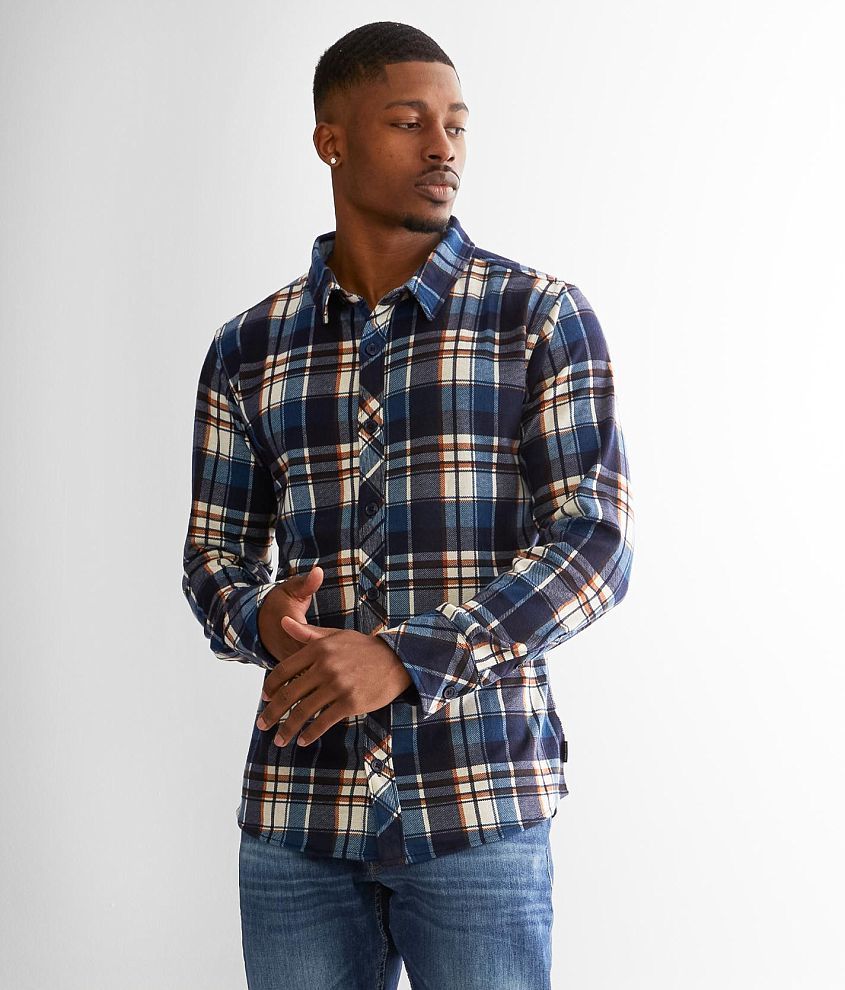 Departwest Plaid Stretch Shirt front view