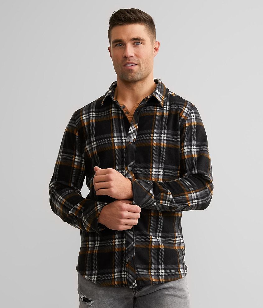 Departwest Plaid Shirt - Men's Shirts in Tobacco Brown