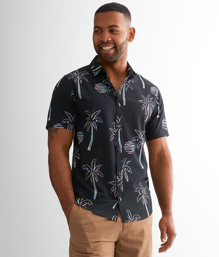 Departwest Tropical Performance Stretch Shirt front view