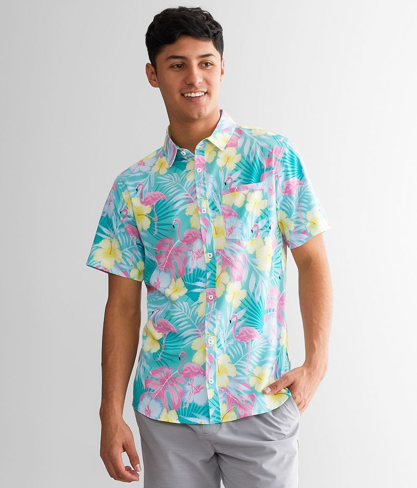 Departwest Tropical Performance Stretch Shirt front view