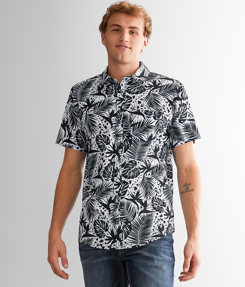 Departwest Tropical Print Performance Shirt front view