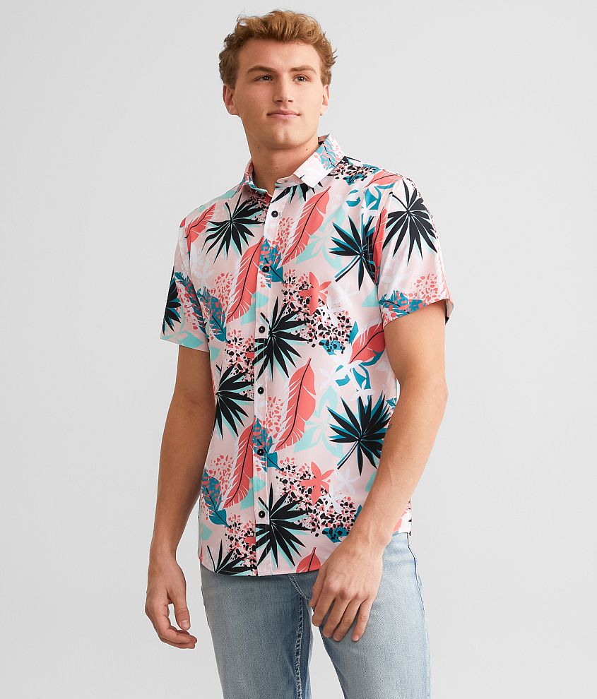 Departwest Tropical Performance Stretch Shirt front view