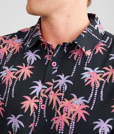 Departwest Palm Tree Performance Stretch Shirt misc detail 1 view