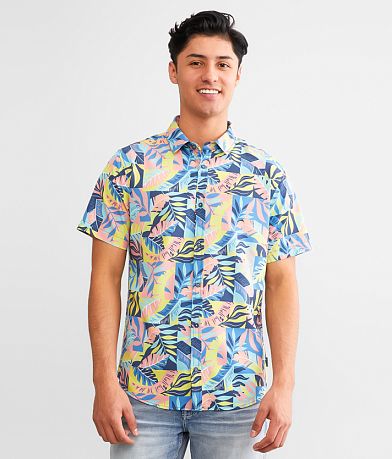 Departwest Tropical Performance Stretch Shirt front view