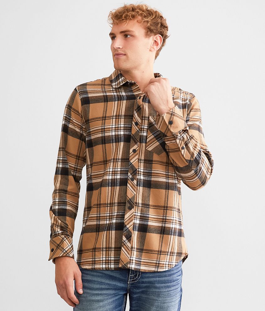 Departwest Plaid Shirt - Men's Shirts in Brown | Buckle