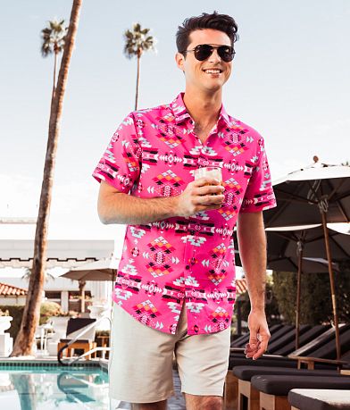 Departwest Retro Print Performance Stretch Shirt misc detail 2 view