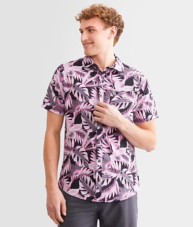 Departwest Tropical Performance Stretch Shirt front view