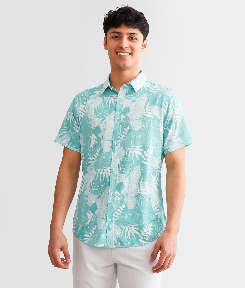 Departwest Tropical Performance Stretch Shirt front view