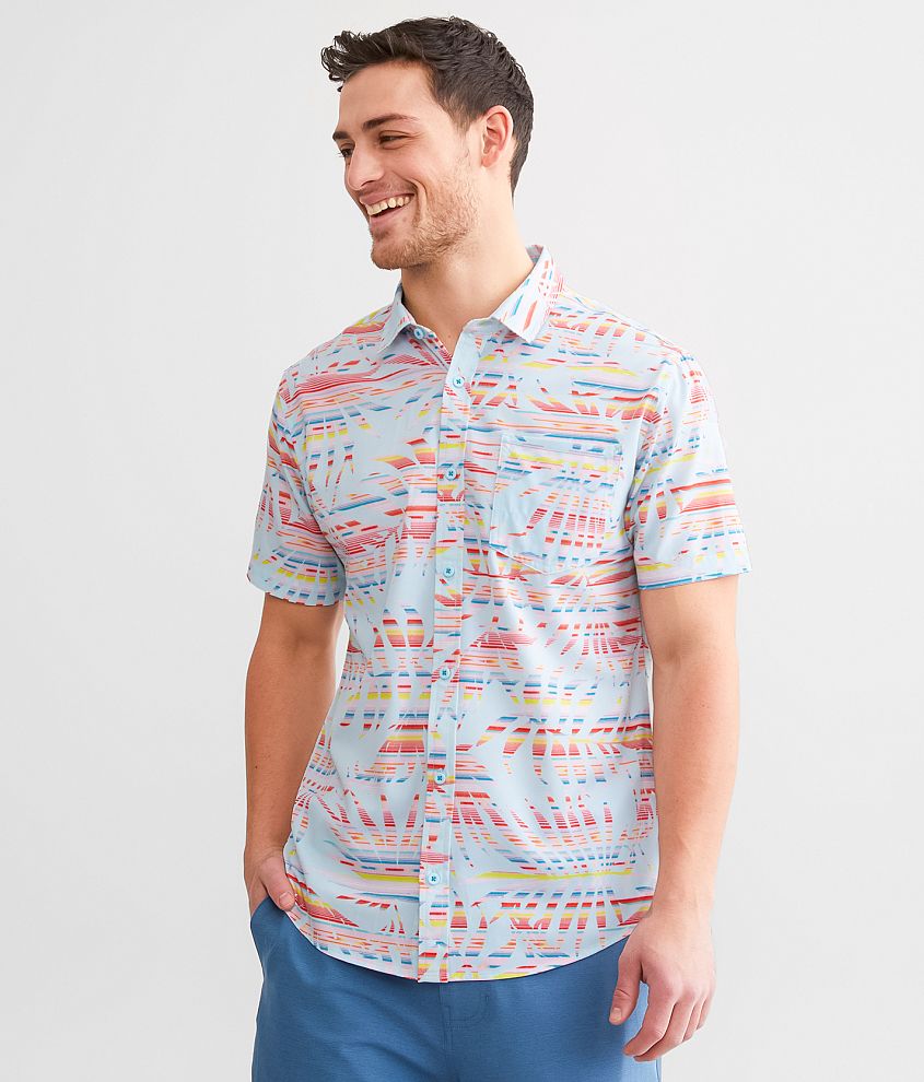 Departwest Tropical Performance Stretch Shirt front view