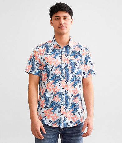 Departwest Floral Ripstop Performance Stretch Shirt front view