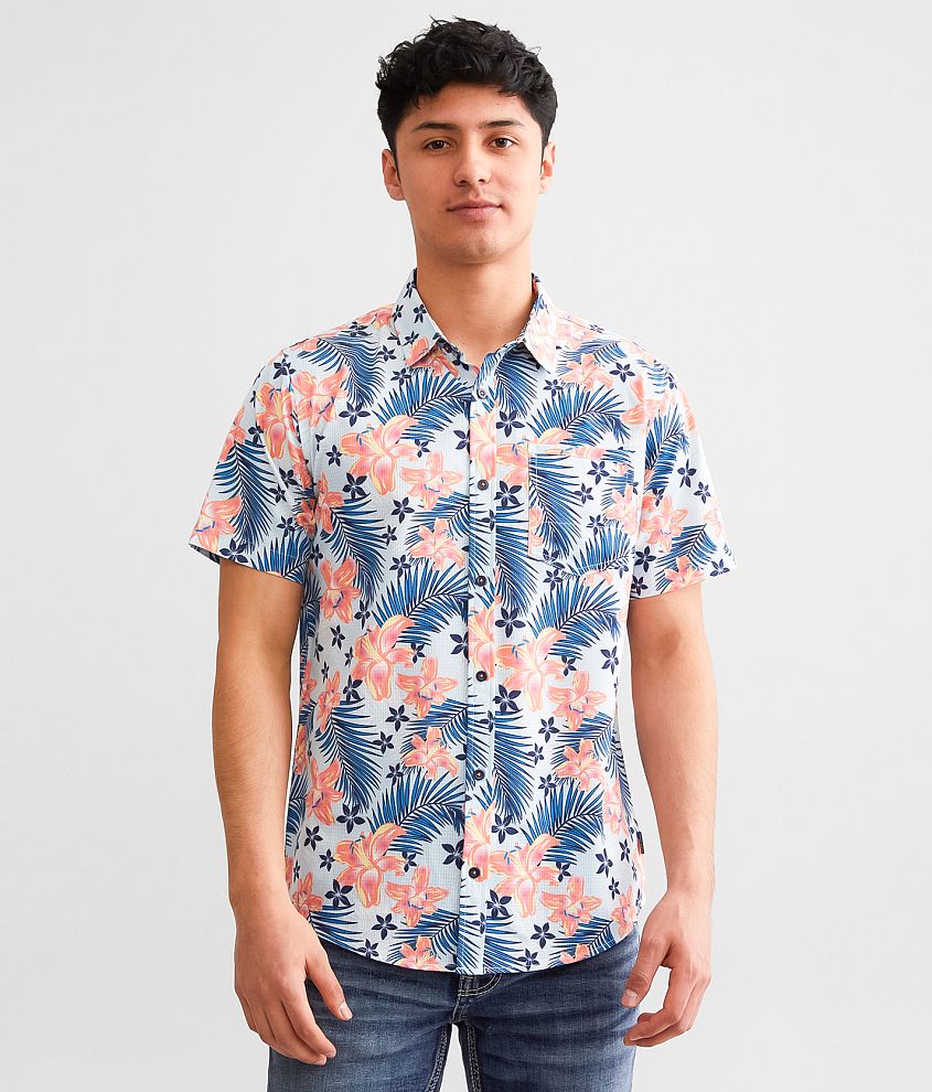 Departwest Floral Ripstop Performance Stretch Shirt