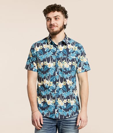 Departwest Tropical Standard Performance Stretch Shirt front view