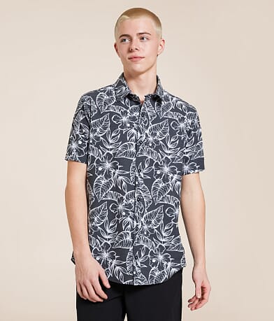 Departwest Tropical Standard Performance Stretch Shirt front view