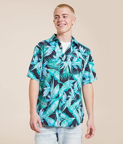 Departwest Tropical Athletic Performance Stretch Shirt front view