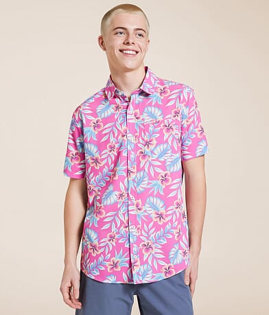 Departwest Tropical Standard Performance Stretch Shirt front view