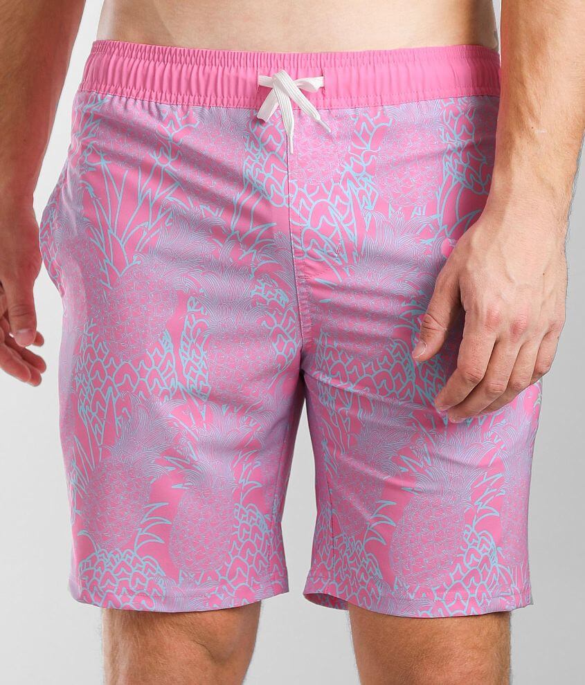 Departwest Pineapple Rich Stretch Boardshort front view