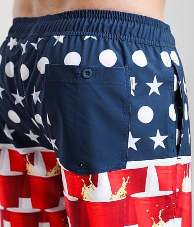 Departwest Patriotic Beer Pong Stretch Swim Trunks MISC_DETAIL_1
