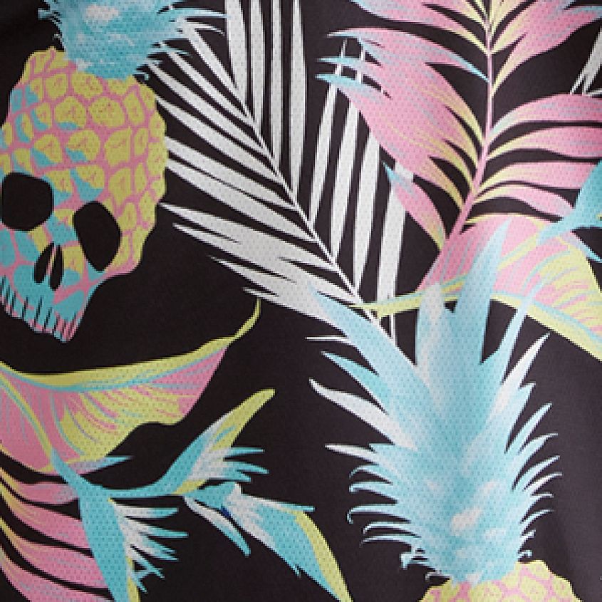 Departwest Tropical Skull Performance Polo - Men's Polos in