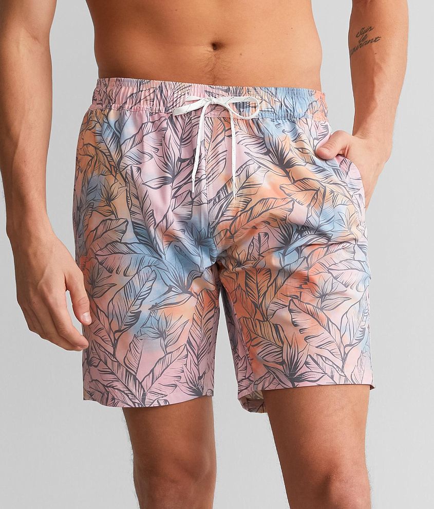 Departwest Watercolor Stretch Swim Trunks - Men's Swimwear in Multi