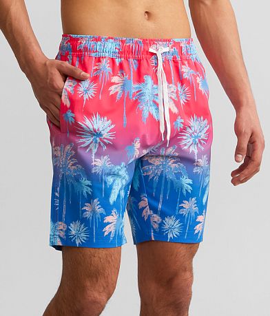 Departwest Watercolor Stretch Swim Trunks - Men's Swimwear in Multi