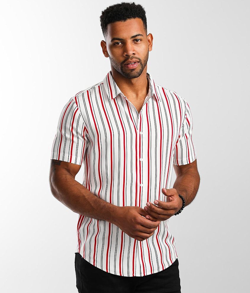 Nova Industries Striped Shirt - Men's Shirts in White | Buckle