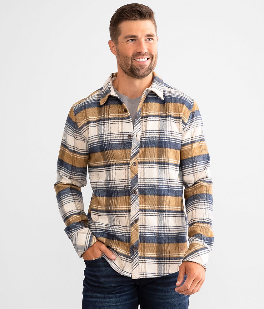 Outpost Makers Plaid Shirt - Men's Shirts in Cream Navy | Buckle