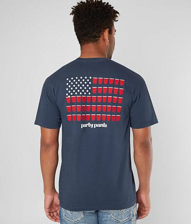 party pants Red White & Booze T-Shirt BACK