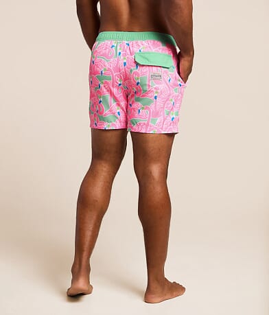 Flockin Aye Happy Stretch Swim Trunks thumbnail 4