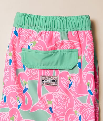 Flockin Aye Happy Stretch Swim Trunks thumbnail 5