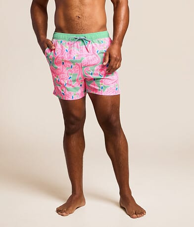 Flockin Aye Happy Stretch Swim Trunks thumbnail 2