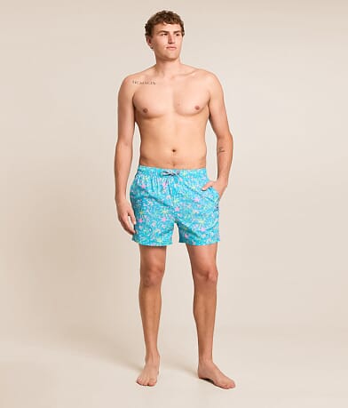London Palms Stretch Swim Trunks