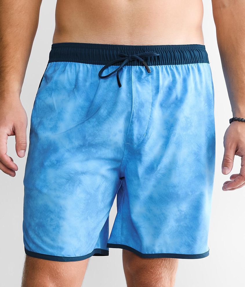 Veece Tie-Dye Stretch Swim Trunks front view