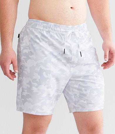 Veece Camo Stretch Swim Trunks front view