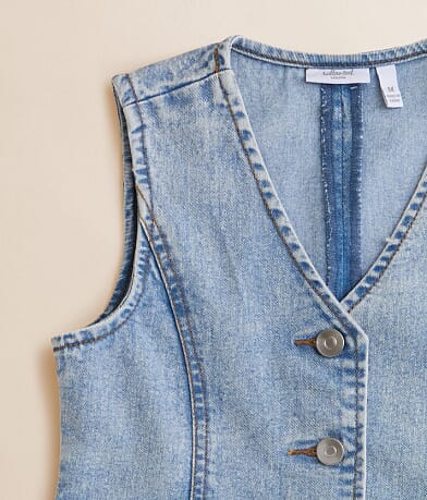 Willow &amp; Root Girls - Washed Denim Stretch Vest MISC_DETAIL_1