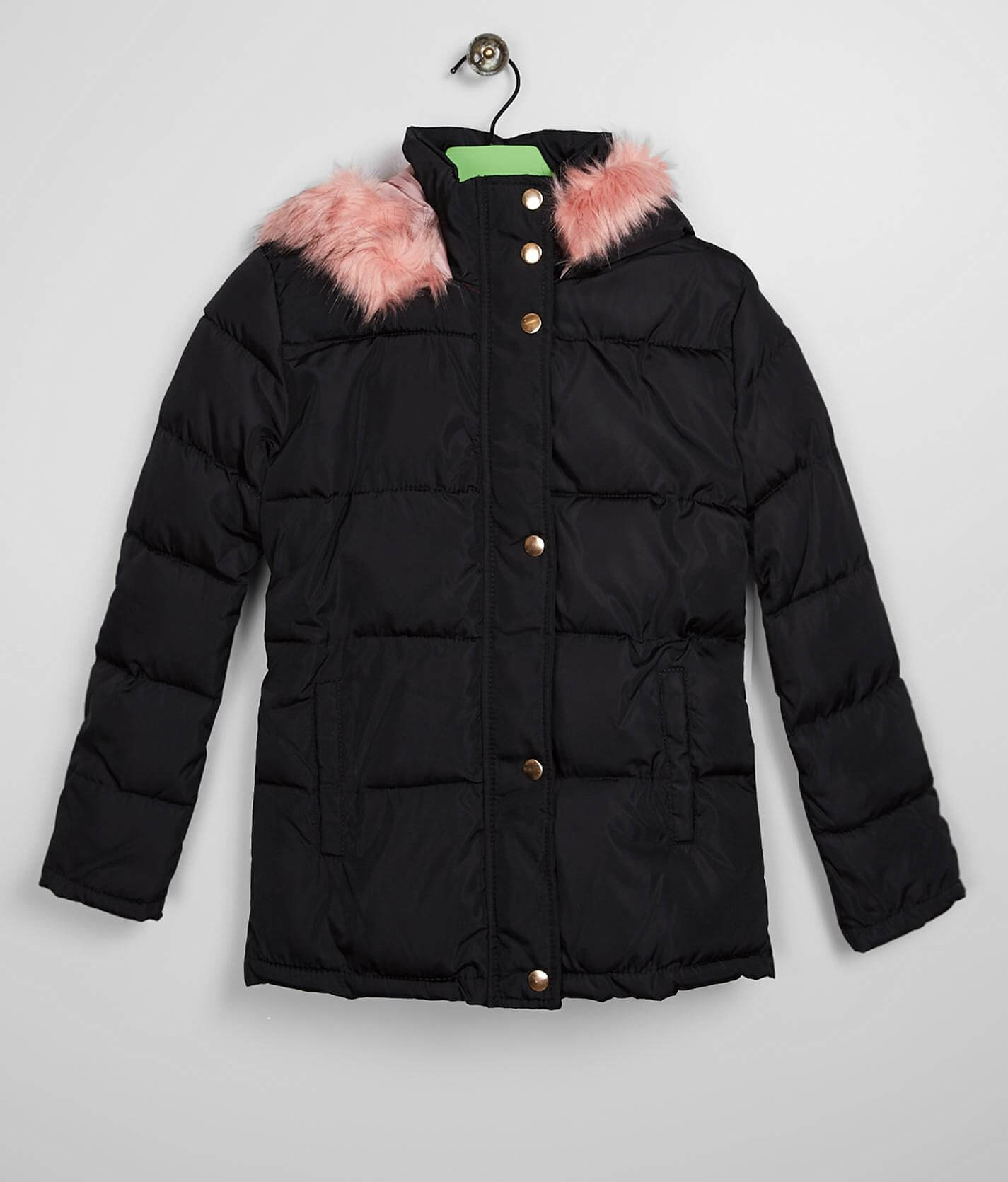 girls hooded puffer jacket