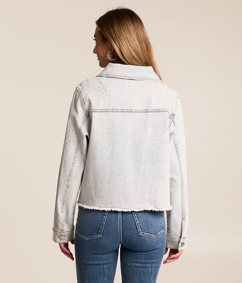 Rhinestone Denim Stretch Jacket