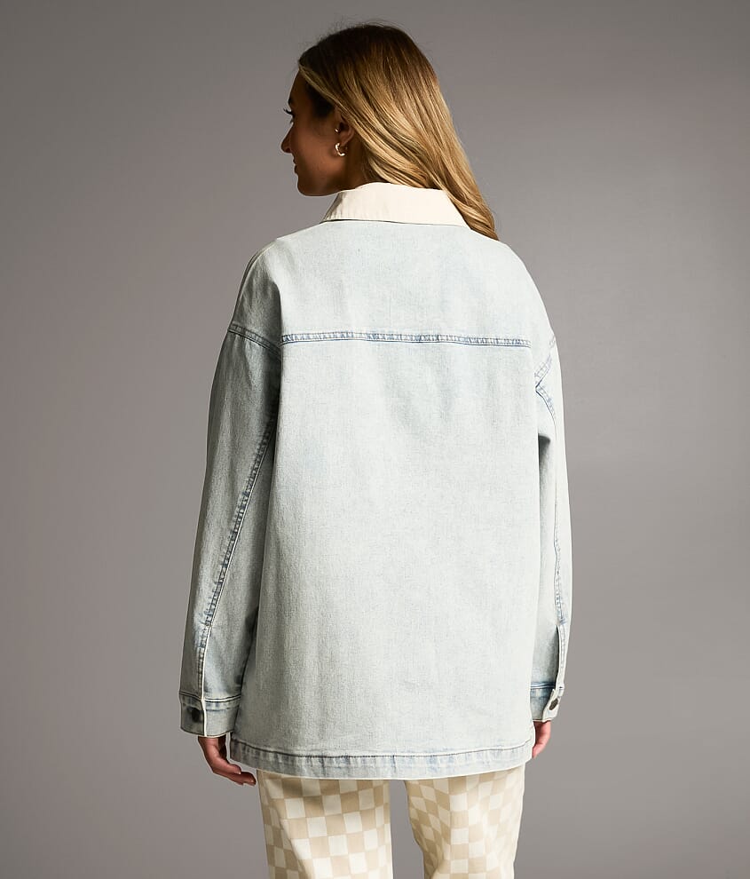 Washed Denim Stretch Jacket