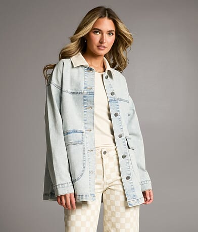 Washed Denim Stretch Jacket thumbnail 2