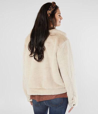 BKE Sherpa Jacket back view