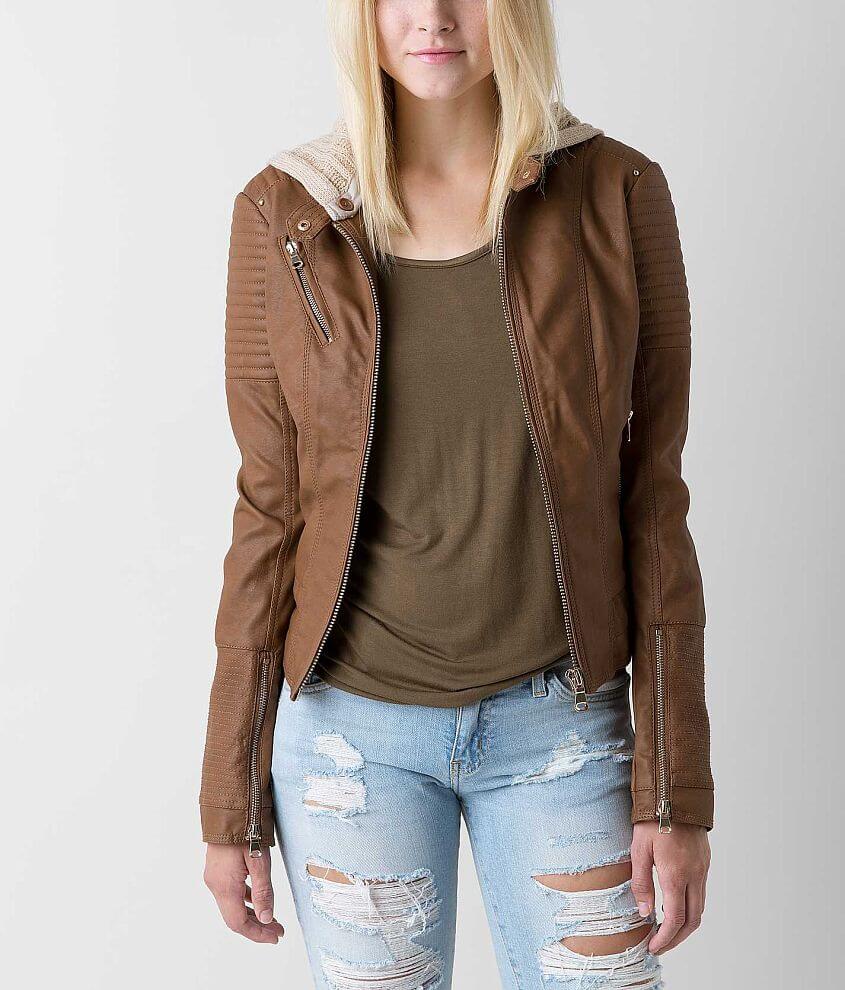 Cavalini faux clearance leather jacket