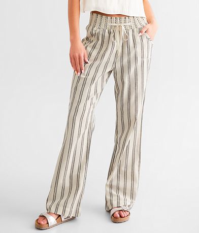 Ci Sono Striped Beach Pant front view