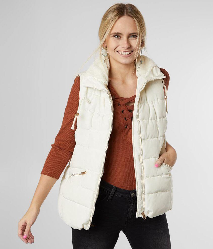 Daytrip Puffer Vest - Women's Coats/Jackets in Cream