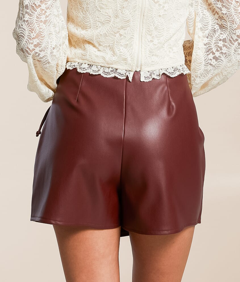 Pleather Skort - thumbnail 3