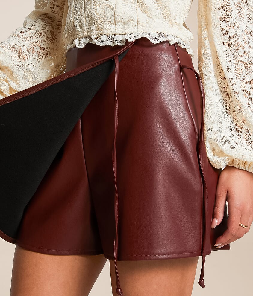 Pleather Skort - thumbnail 5