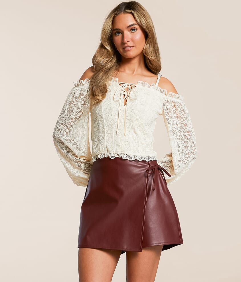 Pleather Skort - thumbnail 6