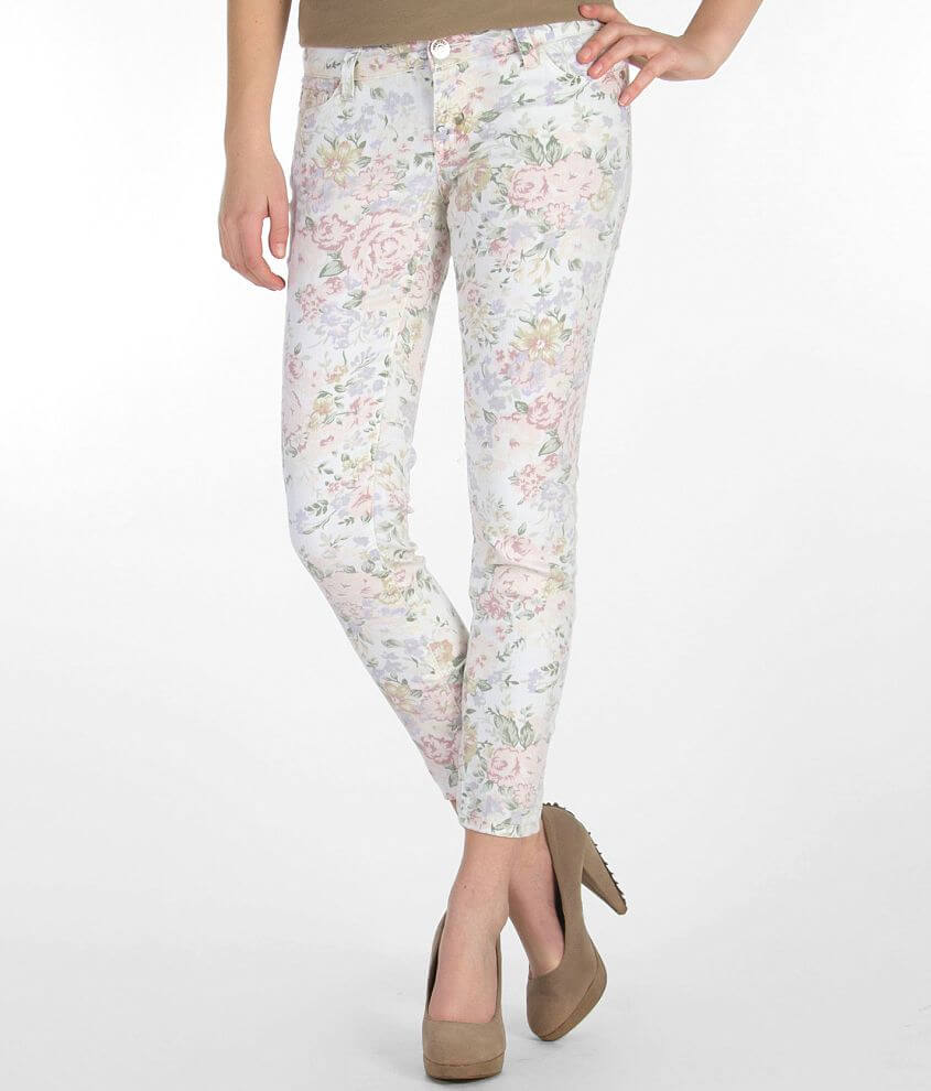 Celebrity Pink Floral Ankle Skinny Jean front view