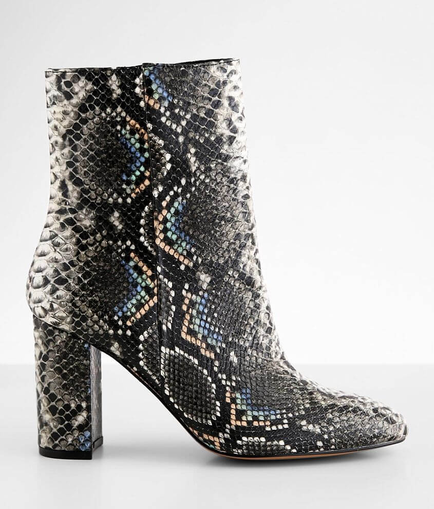 Chinese laundry snakeskin booties best sale