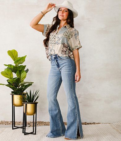 Willow & Root The Flared Out Jean front view