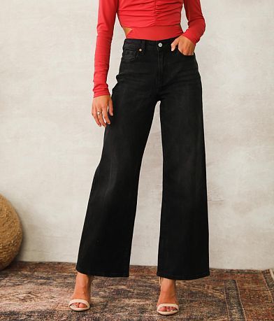 Willow & Root The Wide Leg Stretch Jean front view