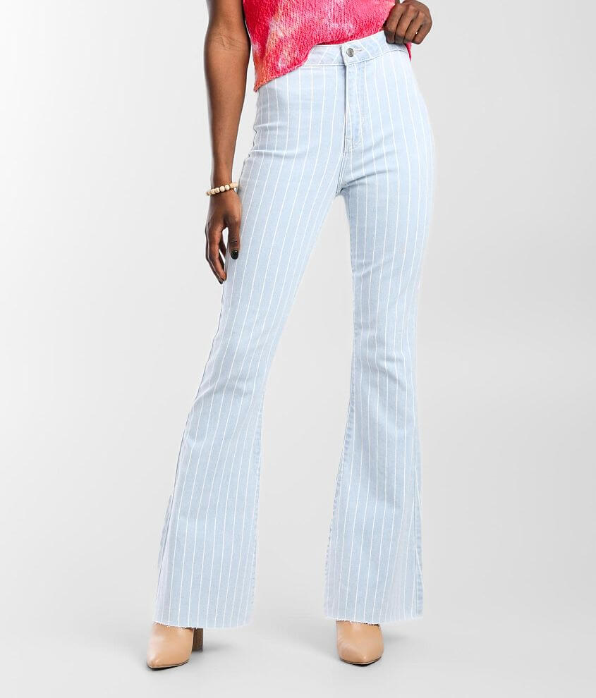 Cello Jeans High Rise Flare Stretch Jean front view